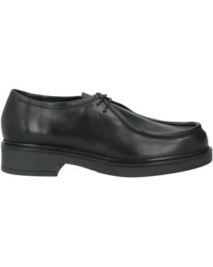 MASSIMO BALDI Lace-Up Shoes Calfskin - Black
