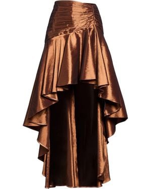 W Les Femmes By Babylon Copper Maxi Skirt Polyamide, Polyester, Elastane - Orange