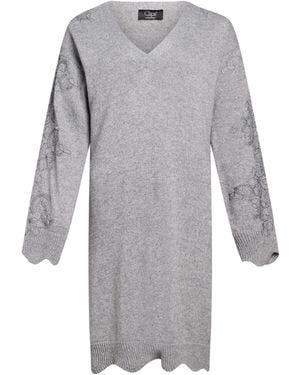 Clips Mini Dress Wool, Viscose, Polyamide, Cashmere - Gray