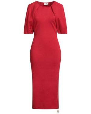 Elisabetta Franchi Midi Dress - Red