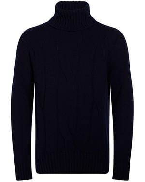 Alpha Studio Rollkragenpullover - Blau