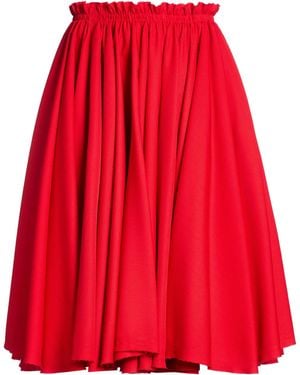 Ami Paris Midi Skirt Virgin Wool - Red