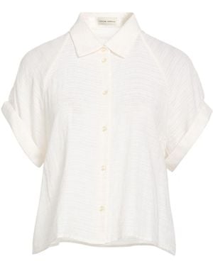 Officine Generale Ivory Shirt Cotton, Viscose - White
