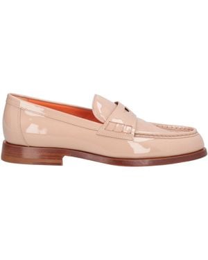 Santoni Blush Loafers Leather - Pink