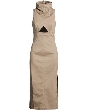 The Mannei Midi Dress - Natural