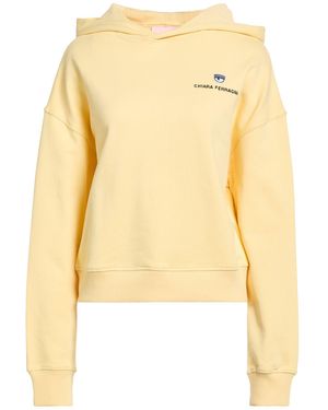 Chiara Ferragni Sweatshirt Cotton - Yellow