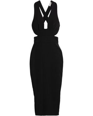 ERMANNO FIRENZE Midi Dress Polyester, Elastane - Black