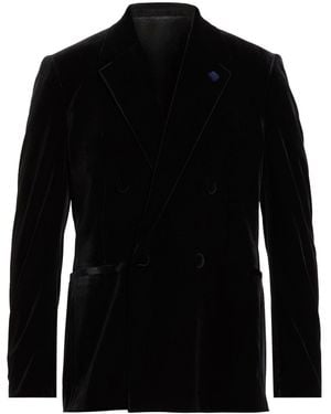 Lardini Blazer Polyester, Elastane - Black