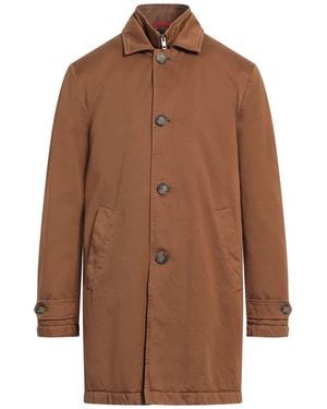 Fay Overcoat & Trench Coat - Brown