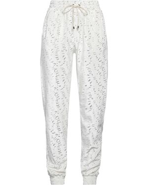 Pinko C-clique Ivory Trousers Polyester, Elastane - White
