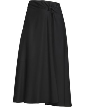 Antonelli Midi Skirt Viscose, Virgin Wool, Elastane - Black