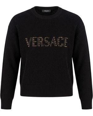 Versace Sweater Virgin Wool - Black