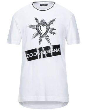 Dolce & Gabbana T-Shirt Cotton, Viscose, Elastane - White