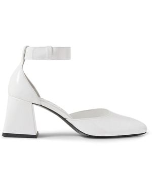 BY FAR Court Shoes Leather - White