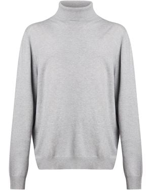 Gran Sasso Turtleneck Virgin Wool, Viscose, Cashmere - Gray