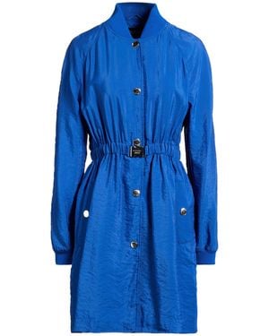 Moschino Overcoat & Trench Coat Viscose, Polyamide - Blue