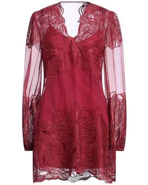 Alberta Ferretti Mini Dress Polyester, Silk - Red