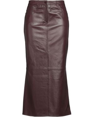 Dorothee Schumacher Maxi Skirt Lambskin - Brown