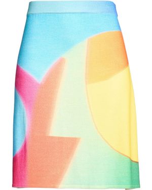 Moschino Azure Midi Skirt Virgin Wool - Yellow