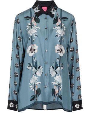 Franco Ferrari Shirt Silk - Blue