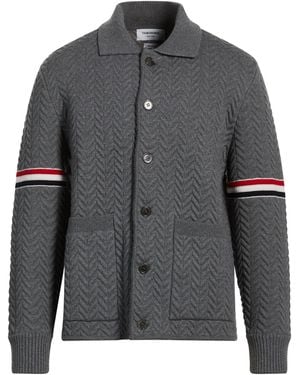 Thom Browne Cardigan Virgin Wool, Cotton, Polypropylene, Polyamide - Gray