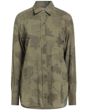 Golden Goose Military Shirt Viscose, Cotton - Green