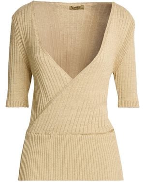 PHO® Firenze Sand Sweater Viscose, Polyester, Metallic Fiber - Natural
