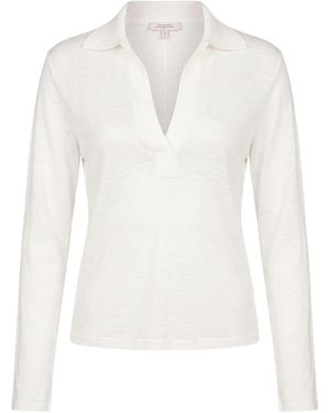 Dorothee Schumacher Polo Shirt Hemp - White