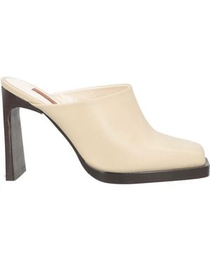 Missoni Cream Mules & Clogs Leather - Natural