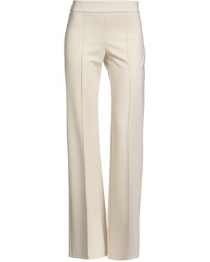 Circus Hotel Ivory Pants Viscose, Polyamide, Elastane - Natural