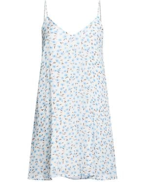 Fisico Mini Dress Viscose, Cotton, Silk - Blue