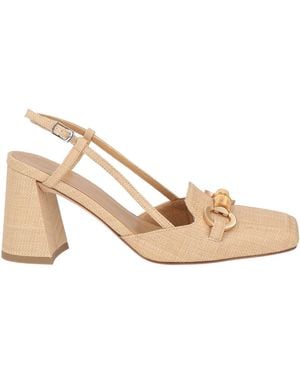 Chantal 1962 Sand Pumps Textile Fibers - Natural
