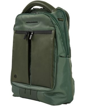 Piquadro Backpack Cow Leather, Eva (Ethylene - Green