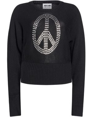Moschino Sweater Acrylic, Virgin Wool - Black