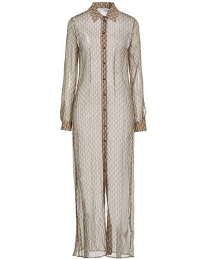 Marine Serre Maxi Dresses - White