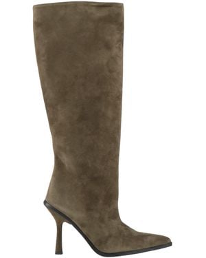 Aldo Castagna Military Boot Leather - Green