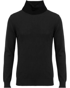 Kangra Rollkragenpullover - Schwarz