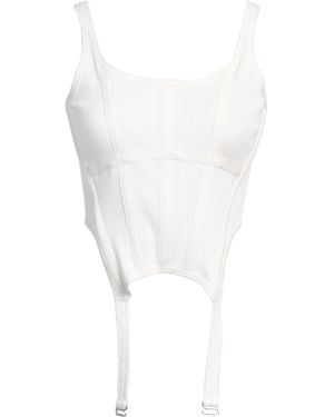 Dion Lee Top Organic Cotton, Elastane - White