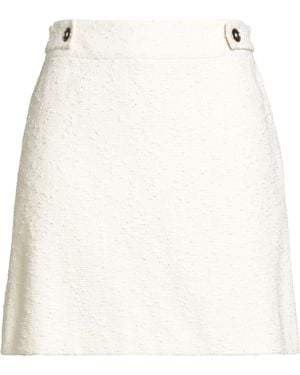 Paul Smith Ivory Mini Skirt Cotton, Polyamide - White