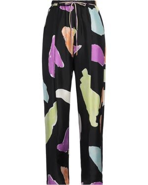 Alysi Crème Pants Silk - Blue