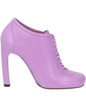 Dries Van Noten Lilac Lace-Up Shoes Leather - Purple