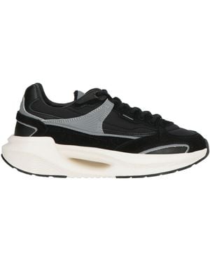 Date Sneakers Textile Fibers, Leather - Black