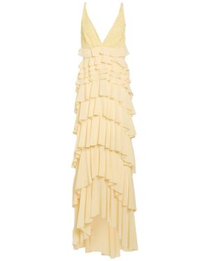 Elisabetta Franchi Maxi Dress Polyester - Metallic