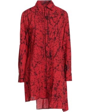Yohji Yamamoto Minivestido - Rojo