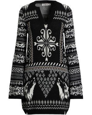 Akep Mini Dress Merino Wool, Acrylic, Textile Fibres, Wool, Alpaca Wool - Black