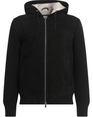 D'Amico Jacket Goat Skin, Wool, Cashmere - Black