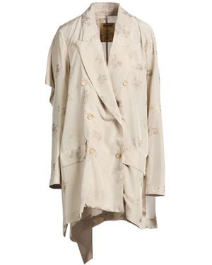 Uma Wang Overcoat & Trench Coat Viscose - Natural