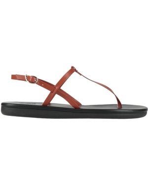 Ancient Greek Sandals Tan Thong Sandal Leather - White