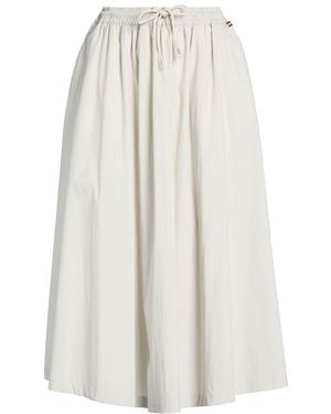 K-Way Midi Skirt Cotton, Polyamide, Elastane - White