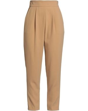 Elisabetta Franchi Trousers Polyester - Natural